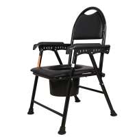 Hot selling durable nonslip hospital folding removable commode chair